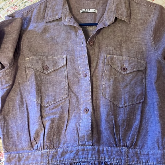 Gap 1969 distressed purple dress size small - Picture 4 of 6